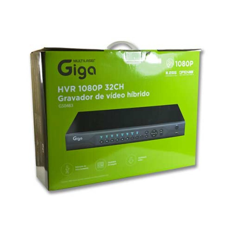 GRAVADOR DVR GIGA 1080P FULL HD HIBRIDO 32 CANAIS 1080N ORION X