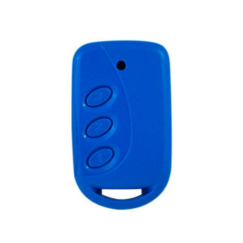 CONTROLE REMOTO HITRON SLIM 433,92MHZ 3 BOTOES AZUL