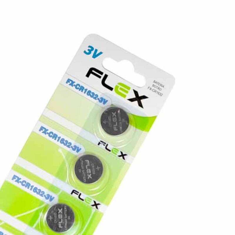 BATERIA LITHIUM FLEX GOLD 3V CR1632 C/5 - FX-CR1632