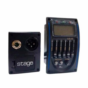 EQUALIZADOR PARA VIOLAO STAGE 5 BANDAS COM AFINADOR - LC5