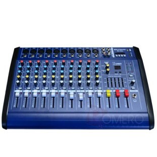 MESA DE SOM SOUNDPRO AMPLIFICADA 10 CANAIS 600WRMS MONO COM EFEITOS/ EQUALIZADOR/ PHANTOM/ BLUETOOTH/ USB - MX100A