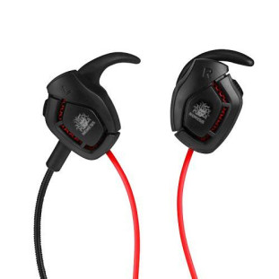 FONE DE OUVIDO NEMESIS GAMER COMPACT COM HEADSET IDEAL PARA JOGOS EM SMARTPHONE PRETO/VERMELHO - 015-1017 - FR