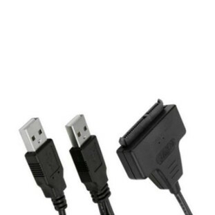 CABO SATA 5+ PARA 2 USB A MACHO 40CM PRETO 2.0 - 018-8400