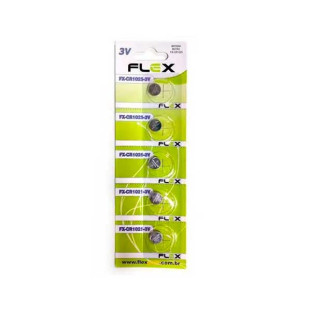 BATERIA FLEX GOLD LITHIUM 3V CR1025 C/5 - FX-CR1025