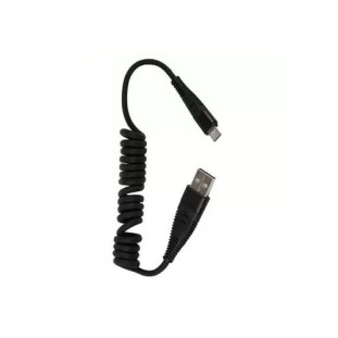 XCELL CABO USB 3.0A TURBO X MICRO USB ESPIRAL PARA SMARTPHONE 1,2M PRETO - XC-CD-34 - FR20