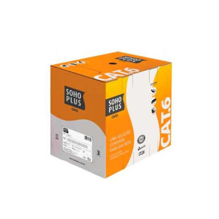 CABO LAN SOHO PLUS U/UTP CAT6E CMX 24 AWG 4P AZUL 100% COBRE (HOMOLOGADO ANATEL) (CX305M)