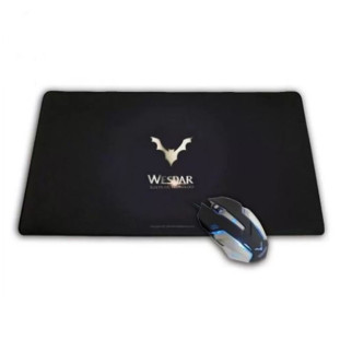 KIT GAMER WESDAR X2 MOUSE 2400DPI 6 BOTOES + MOUSE PAD 600X300X3MM - WDX2XXGWWB - FR