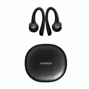 FONE DE OUVIDO C3TECH BLUETOOTH 5.0 SPORTYBUDS PRETO - EP-TWS-100BK