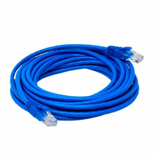 CABO DE REDE PLUS CABLE PATCH CORD CAT-6 UTP 10M AZUL - PC-ETH6U100BL