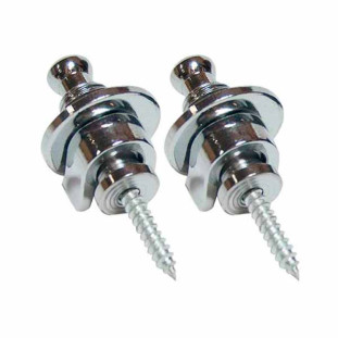 STRAP BUTTONS STAGE PARA GUITARRA/ VIOLAO CROMADO (PAR) - ST217CR-CRO - FR