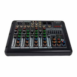 MESA DE SOM SOUNDPRO 6 CANAIS COM INTERFACE/ BLUETOOTH/ USB PLAYER/ PHANTOM POWER BIVOLT - SX6
