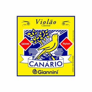 ENCORDOAMENTO PARA VIOLAO NAILON 6 CORDAS GIANNINI CANARIO GENW MEDIA SEM BOLINHA - 5921