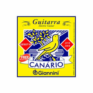 ENCORDOAMENTO PARA GUITARRA 6 CORDAS GIANNINI CANARIO GESGT10 (.010 - .046) - 20910