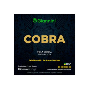 ENCORDOAMENTO PARA VIOLA GIANNINI COBRA COBRE PRATEADO GESVL LEVE - 5938