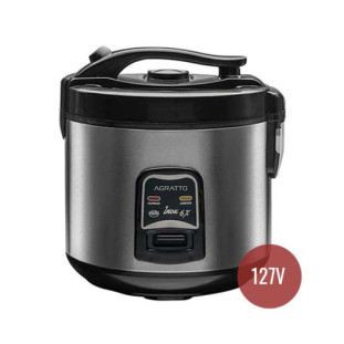 PANELA ELETRICA AGRATTO ARROZ E LEGUMES INOX 6 XICARAS VISOR DE VIDRO PAI6X 400W 127V - 5955 - FR