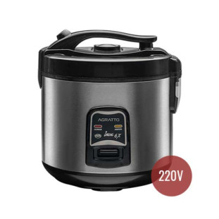 PANELA ELETRICA AGRATTO ARROZ E LEGUMES INOX 6 XICARAS VISOR DE VIDRO PAI6X 400W 220V - 5956 - FR