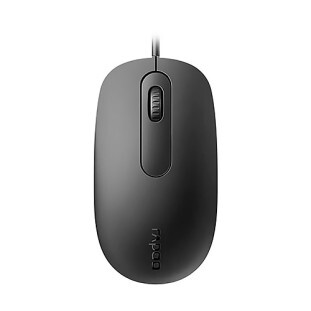 MOUSE OFICCE RAPOO USB 1600DPI N200 BLACK - RA016 - FR15