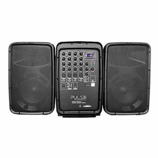 SISTEMA DE SOM ATIVO PROFISSIONAL PULSE 2 CAIXAS 8'' 100W RMS + 1 AMPLIF MIXER PULSEPRO 8 CANAIS 100W RMS - SP373 - FR10