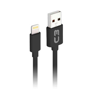 CABO USB C3PLUS 2.0A X LIGHTNING PARA IPHONE 2M PRETO - CB-L20BK