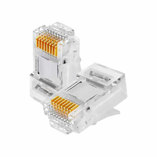 PLUG MODULAR PLUS CABLE RJ45 8P8C CAT5E (C/100) - PC-CNRJ02