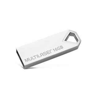 PEN DRIVE MULTILASER DIAMOND 16GB USB 2.0 METALICO - PD850