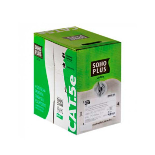 CABO LAN SOHO PLUS U/UTP CAT5E CMX 24 AWG 4P CINZA 100% COBRE (HOMOLOGADO ANATEL) (CX305M)