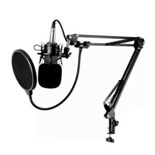 MICROFONE CONDENSADOR SOUNDPRO PROFISSIONAL PARA ESTUDIO KIT 8 PEÇAS - BM800K - FR