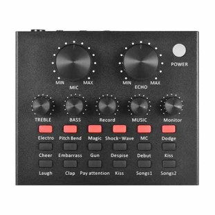 PLACA DE INTERFACE DE AUDIO MXT MULTIFUNCIONAL COM EFEITOS PARA LIVE STREAMING MX-V8 - 054.0001.00137