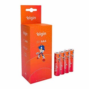 PILHA ZINCO COMUM ELGIN 1,5V AAA TUBO C/40 - 82342
