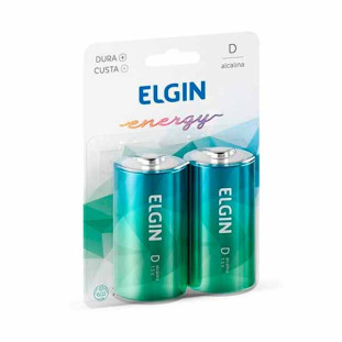 PILHA ALCALINA ELGIN 1,5V D C/2 - 82157