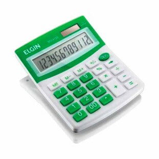 CALCULADORA DE MESA ELGIN 12 DIGITOS VERDE - MV4126 - FR