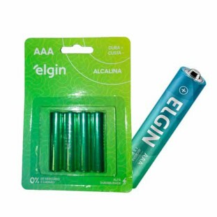 PILHA ALCALINA ELGIN 1,5V AAA C/4 - 82155