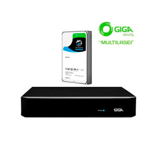 GRAVADOR DVR MULTI GIGA 4 CANAIS FULL HD HIBRIDO 1080P COM HD SEAGATE 1TB SKYHAWK - GS0484 - FR
