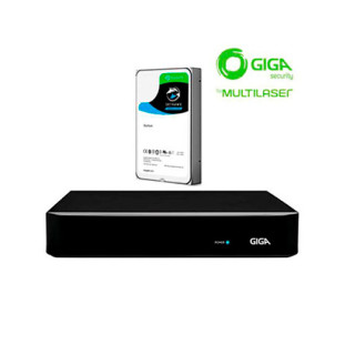 GRAVADOR DVR GIGA 1080P FULL HD HIBRIDO 8 CANAIS 1080N ORION X COM HD SEAGATE 1TB SKYHAWK - GS0485 - FR