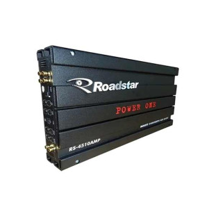 AMPLIFICADOR ROADSTAR CLASSE AB 4 CANAIS 100W RMS 2400W POWER ONE - RS4510AMP