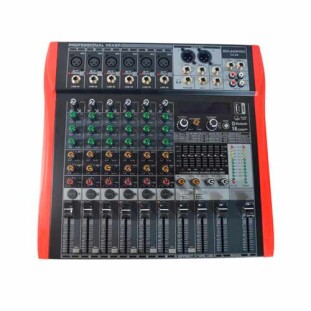 MESA DE SOM SOUNDPRO PROFISSIONAL 6 CANAIS BALANCEADAS COM EFEITOS/ EQUALIZADOR/ PHANTOM/ BLUETOOTH/ USB/ BIVOLT - CX60