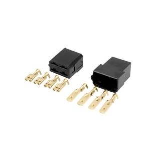 PERMAK CONECTOR 4 VIAS (C/ TERMINAIS) PRETO - 35/A