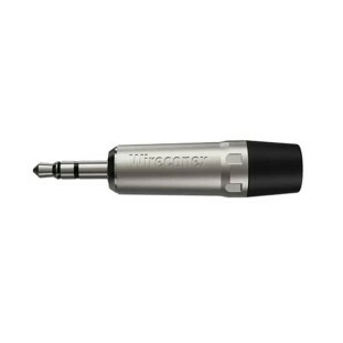 PLUG P2 WIRECONEX STEREO PROFISSIONAL 3,5MM TRS MACHO LINHA WC 1323 TRS MLBKNI PRETO - 10306