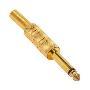 PLUG P10 MONO METAL GOLD COM MOLA - PGPZ0006