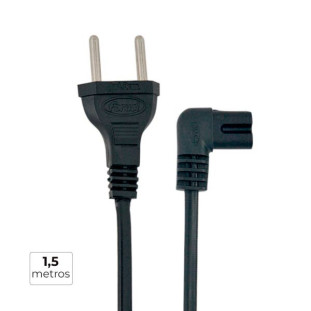 CABO DE ENERGIA FORUSI 10A PARA USO GERAL CABO PP PLANO 2X0,50MM 1,5M TOMADA 90G - 16.9.71.2837.18