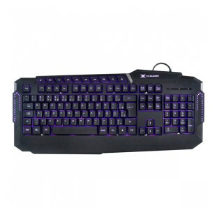 TECLADO GAMER VINIK USB VX GAMING HERCULES COM MULTIMIDIA LED 3 CORES CABO 1,8M ABNT2 PRETO GT200 - 31531 - FR