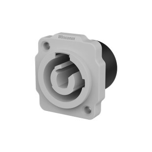 PLUG POWERCON AC WIRECONEX PAINEL POWER-OUT CINZA WC 1833P GY - 13365