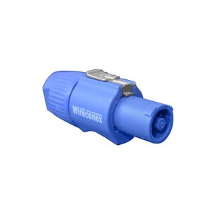 PLUG POWERCON AC WIRECONEX POWER-IN AZUL WC 3 FCA - 8036