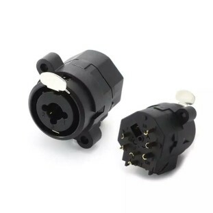 CONECTOR PAINEL COMBO WIRECONEX XLR FEMEA 3 POLOS + TRS FEMEA WC 330 - 11819