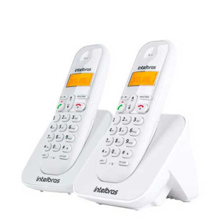 TELEFONE SEM FIO INTELBRAS COM RAMAL ADICIONAL TS 3112 BRANCO - 4123002 - FR