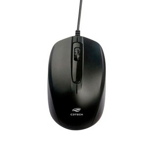 MOUSE OFFICE C3TECH USB 1000DPI PRETO MS-30BK - 302021300100