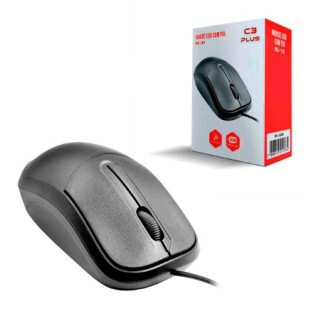 MOUSE OFFICE C3TECH USB 1000DPI PRETO MS-35BK - 302021730101