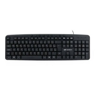 TECLADO OFFICE C3TECH USB MULTIMIDIA ABNT2 116 TECLAS KB-M40BK - 303020780100