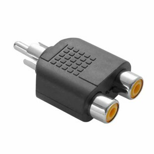 ADAPTADOR PLUG RCA X 2X JACK RCA - ADAP0001
