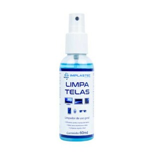 LIMPA TELAS IMPLASTEC AZUL 60ML SEM FLANELA - PACL6035CX